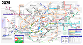 Karte der Londoner U-Bahn 2025